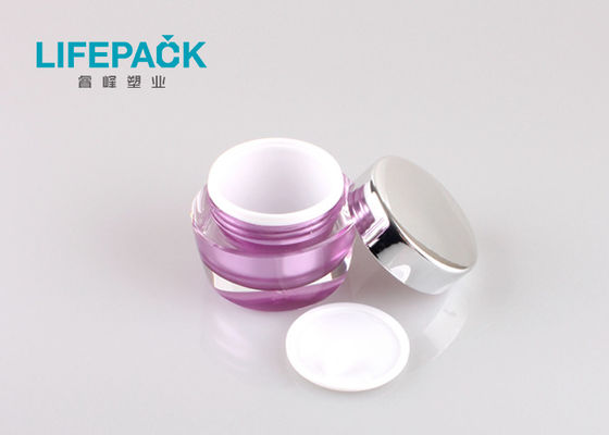 PMMA Oval Shaped Empty Cream Jar Acrylic Material High End Appearance