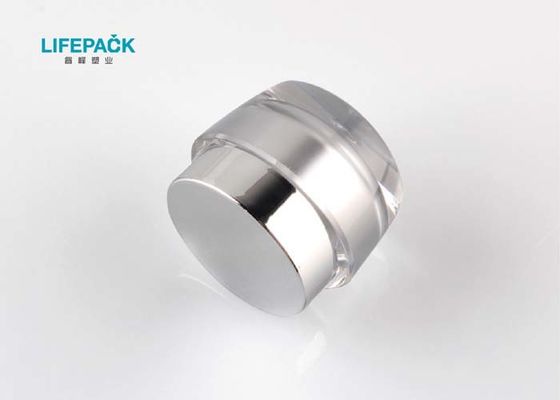 Rifinitura di seta di stampa del chiaro contenitore cosmetico di plastica a doppia parete