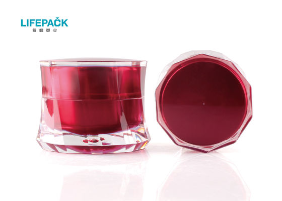 Il barattolo crema vuoto acrilico 50g di doppio strato con la gonna operata ha modellato lo stile