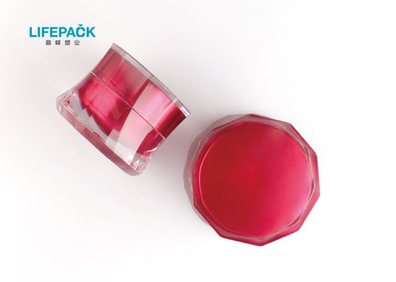 Strato esterno acrilico su misura del barattolo di colore della parete spessa di lusso crema vuota della radura