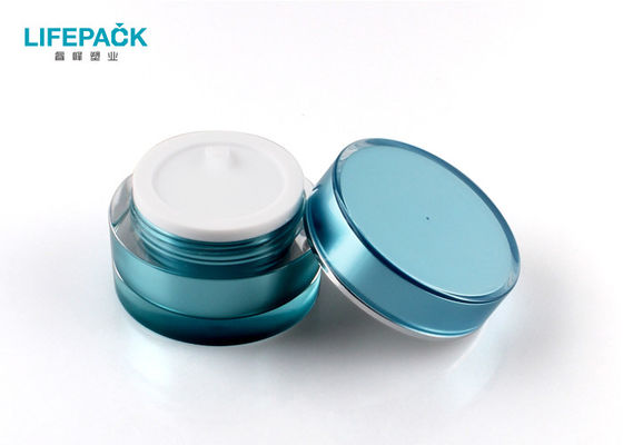 Il cilindro del plexiglass stona, 50g blu organometallico, barattoli di trucco