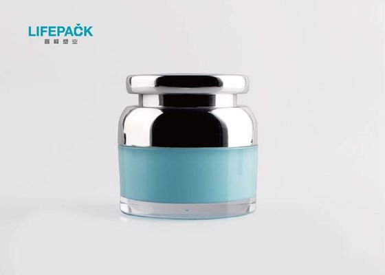Barattoli acrilici del coperchio a vite d'argento per i contenitori cosmetici cosmetici/30ml con i coperchi