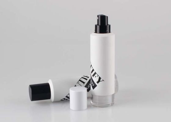 Bottiglie senz'aria cosmetiche rotonde della pompa per progettazione doppia del fondamento liquido