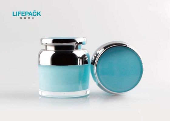 Barattolo acrilico cosmetico rotondo con i coperchi per trucco 30ml d'imballaggio crema 50ml